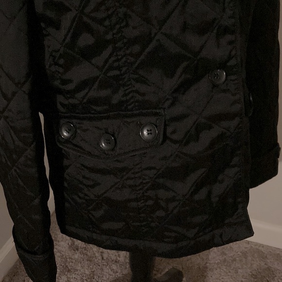 Aeros Women Black Jacket Straight Fit Textured Long Sleeve  - PS - Picture 4 of 12